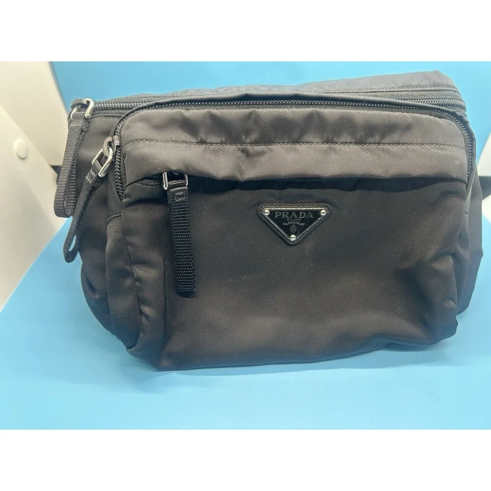 Prada marsupio tessuto